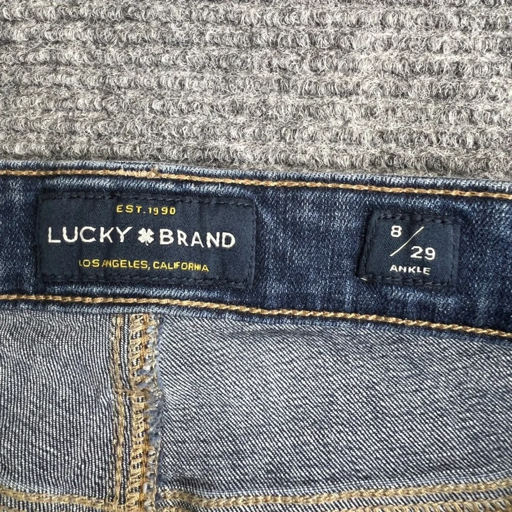 Lucky Brand Sweet Boot Ankle Jeans Womens 8 29 Medium Wash Stretch Bootcut Denim